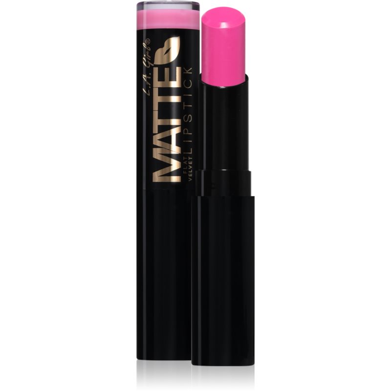 L.A. Girl Cosmetics Matte Flat Velvet velvet lipstick with matt effect shade 814 Bliss 3 g