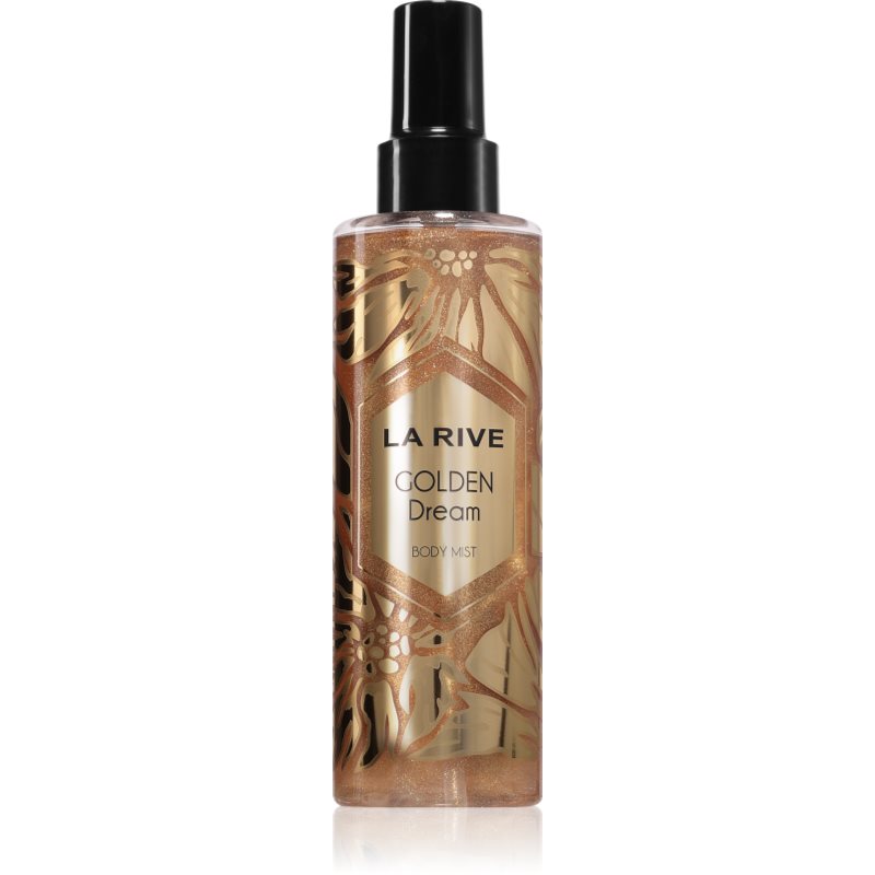 La Rive Golden Dream Body Mist telový sprej s trblietkami pre ženy 200 ml