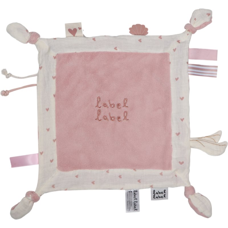 Label Label Cuddle Cloth usínáček Hearts Pink 1 ks