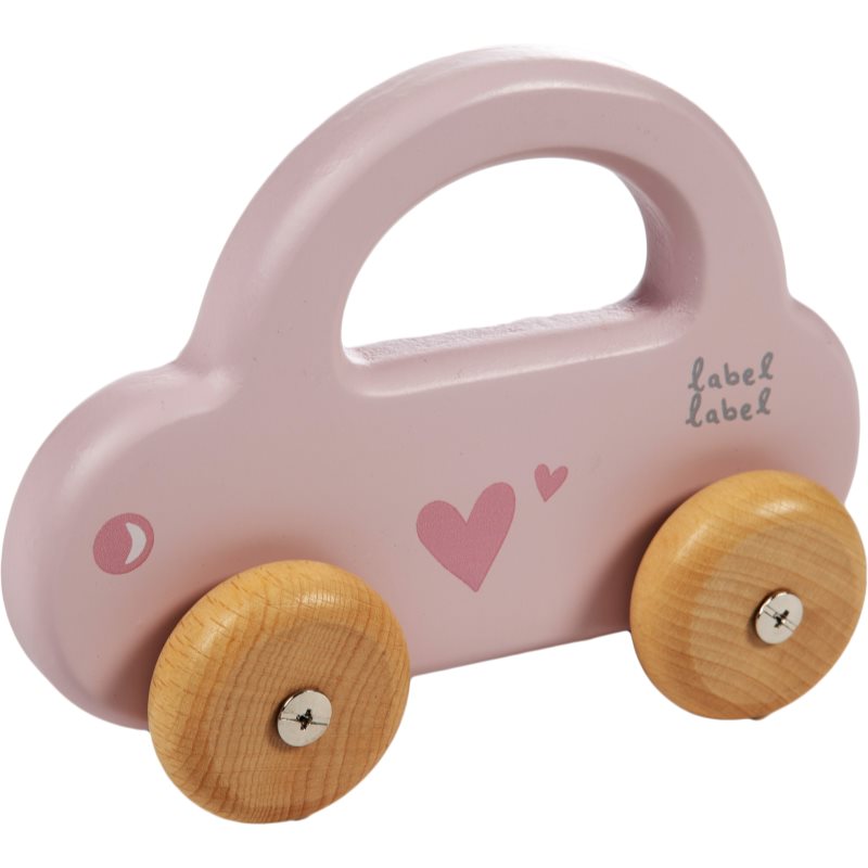 Label Label Little Car Spielzeug aus Holz Pink 1 St.