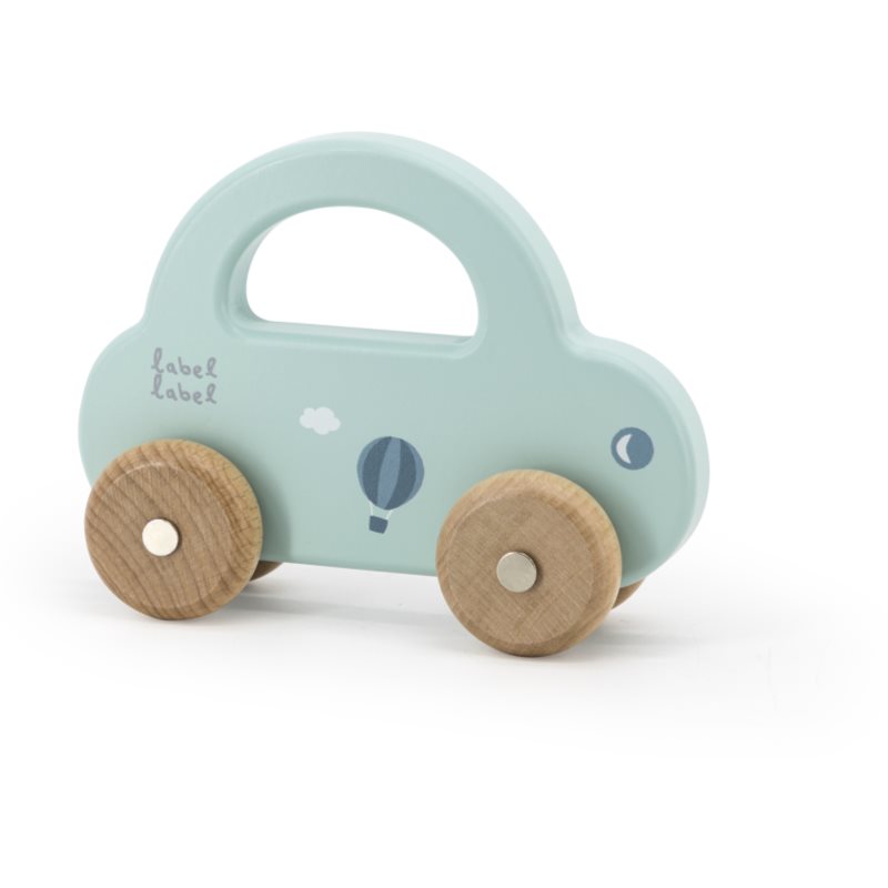 Label Label Little Car toy wooden Green 1 pc
