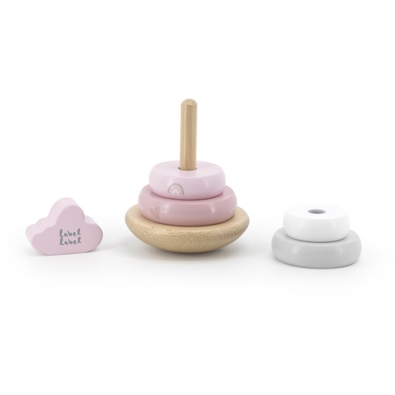 Label Label Stacking Rings Balance Stacking Rings Pink 1 Pc