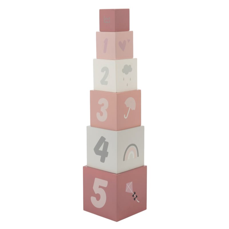 Label Label Stacking Blocks Numbers Würfel aus Holz Pink 18m+ 1 St.