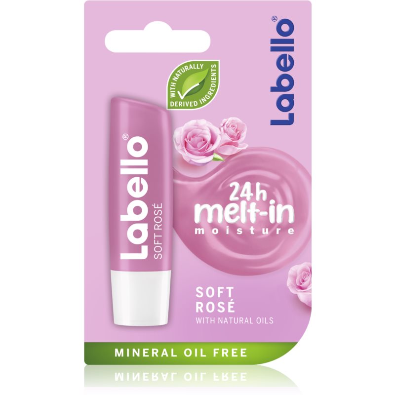 Labello Soft Rosé lūpų balzamas 4.8 g