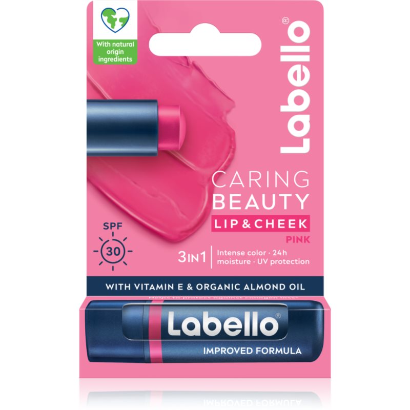 Labello Caring Beauty balsamo colorato labbra colore Pink 4.8 ml
