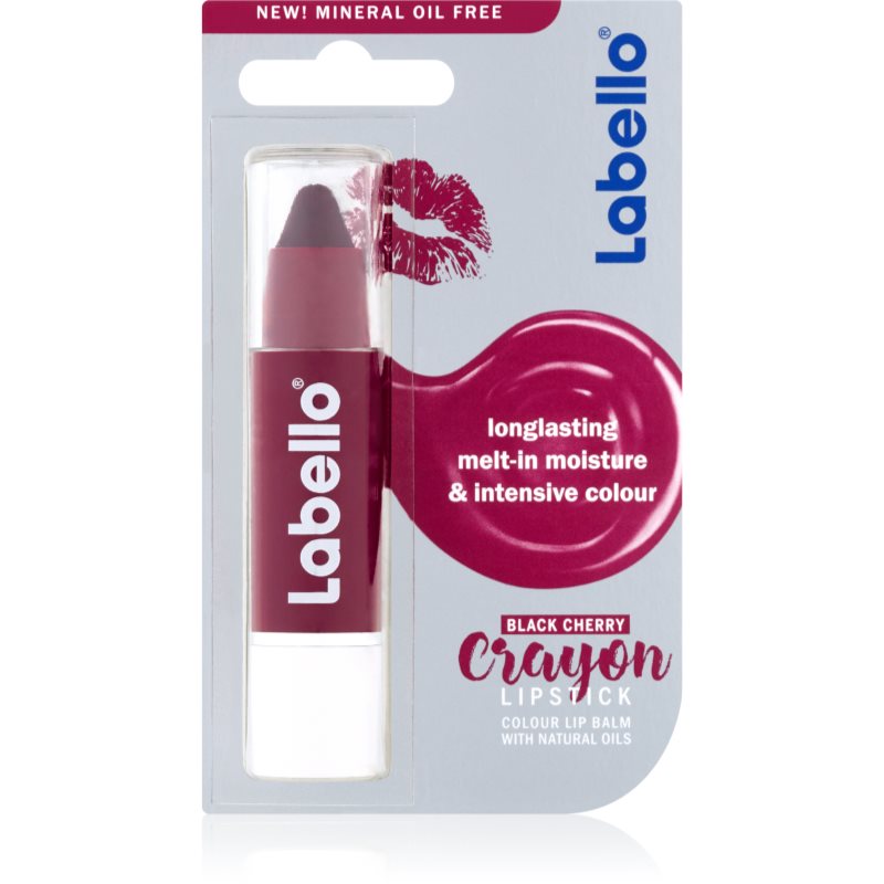 

Labello Crayon тонуючий бальзам для губ у формі олівця відтінок Black Cherry