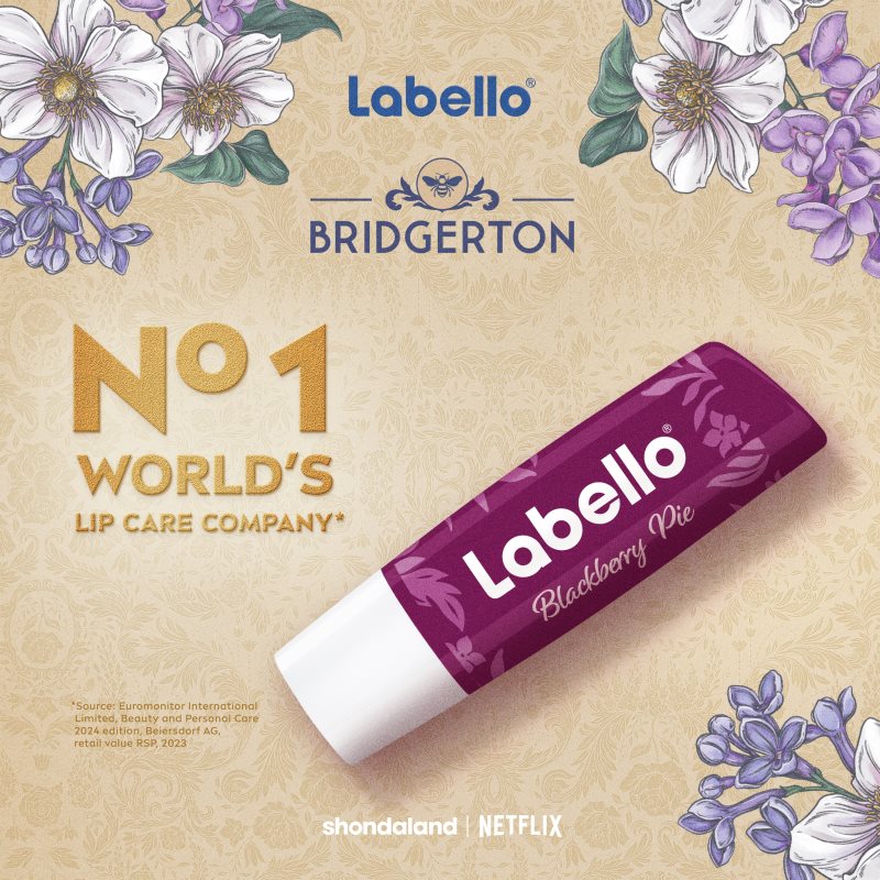 Labello Bridgerton Blackberry tónovací hydratační balzám na rty 4.8 g (obrázek 6)