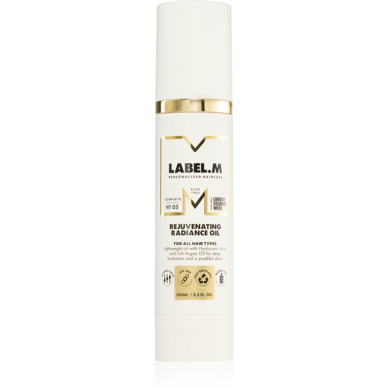 label.m Rejuvenating Radiance Oil леко масло За коса 100 мл.