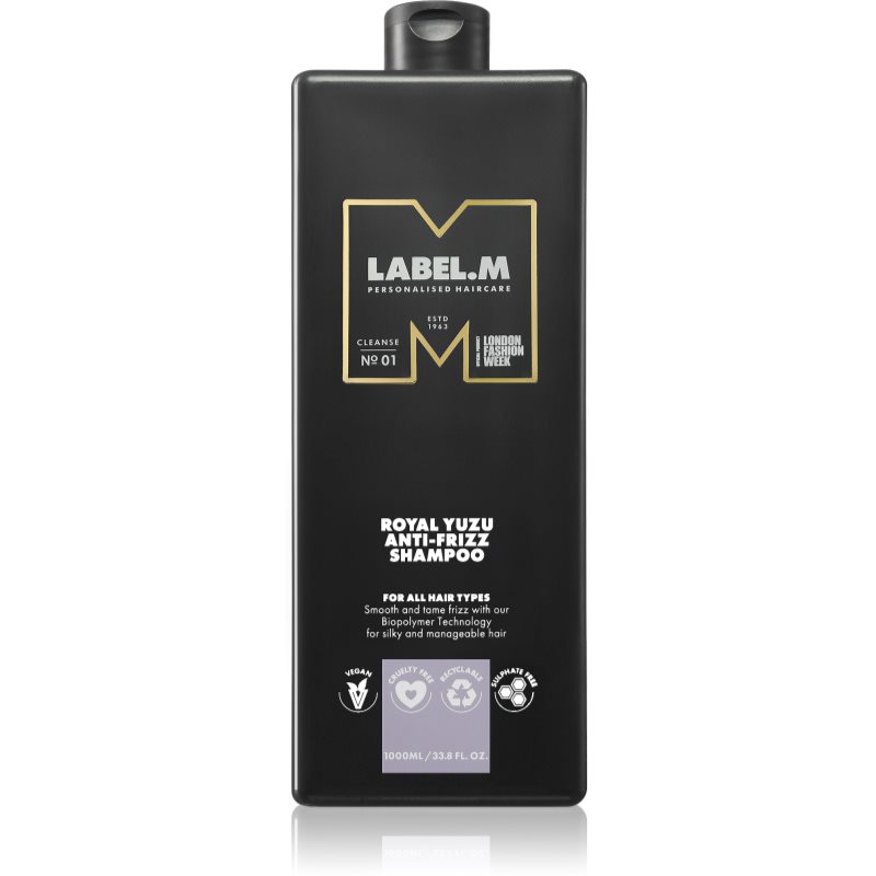 label.m label.m Royal Yuzu ισιωτικό σαμπουάν για την αντιμετώπιση του κρεπαρίσματος μαλλιών 1000 ml