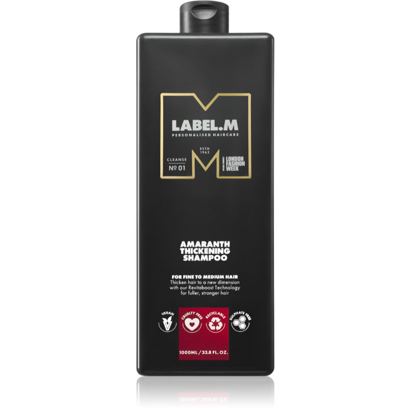 label.m Amaranth Thickening Shampoo Shampoo für Extra-Volumen 1000 ml