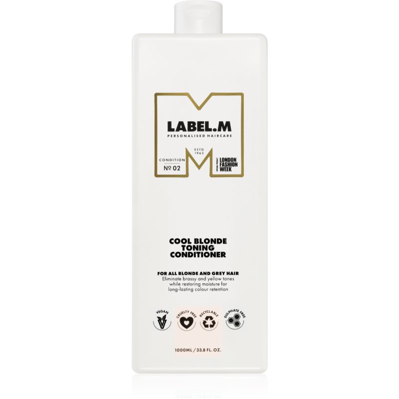 label.m Cool Blonde Conditioner хидратиращ балсам неутрализиращ жълтеникавите оттенъци 1000 мл.