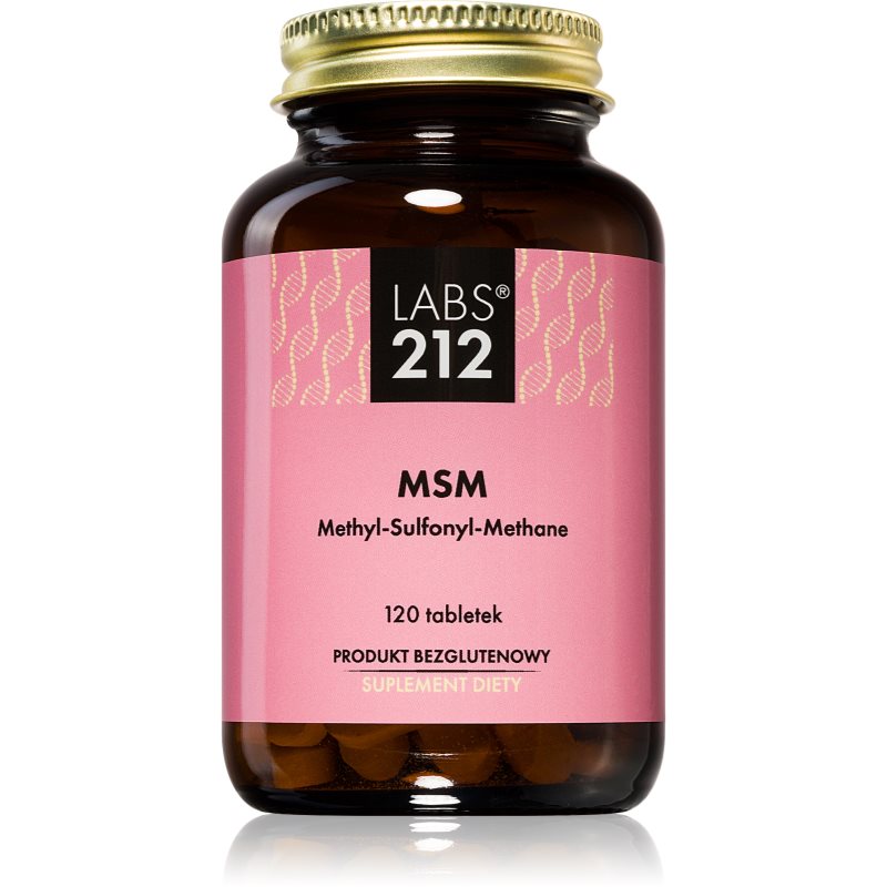 Labs212 MSM Methyl-Sulfonyl-Methane tabletki do wzmocnienia stawów i ujędrnienia skóry 120 tabletek