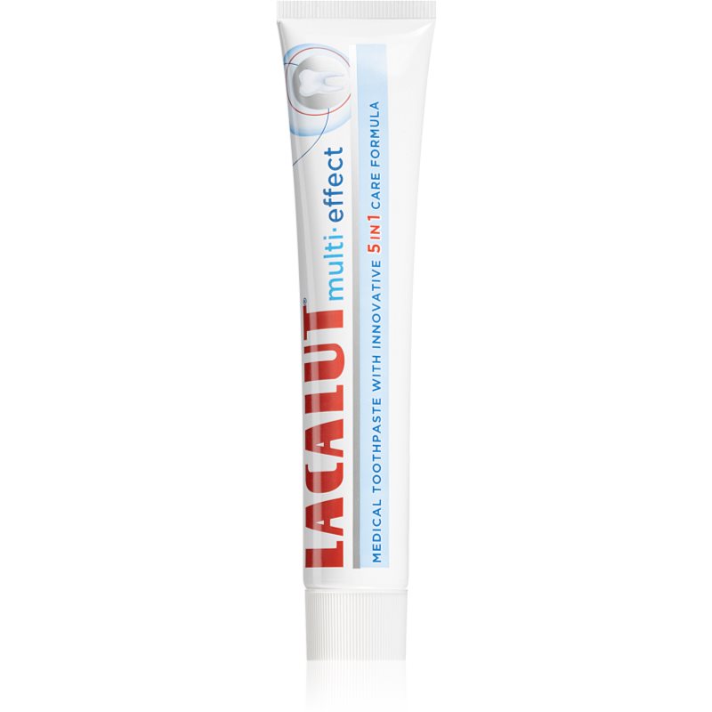 Lacalut Multi effect wybielająca pasta do zębów zapewniająca kompletną pielęgnację 75 ml