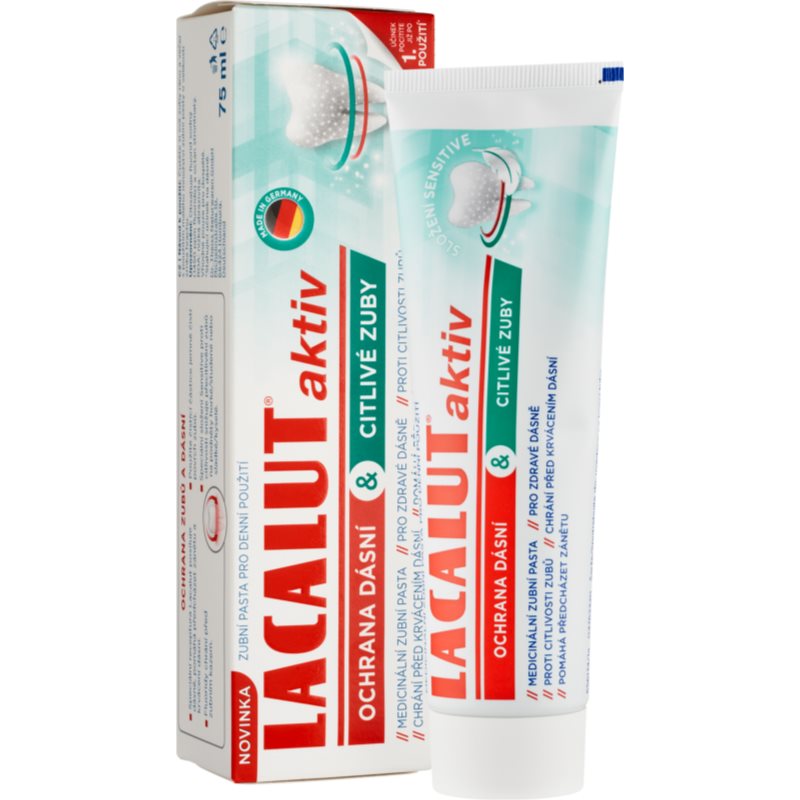 Lacalut Aktiv Zahnpasta zum Schutz von Zähnen und Zahnfleisch 75 ml