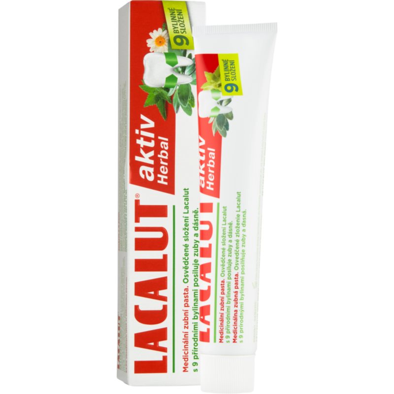 Thumbnail - Lacalut Aktiv Herbal Paste zur Stärkung von Zähnen und Zahnfleisch 75 ml