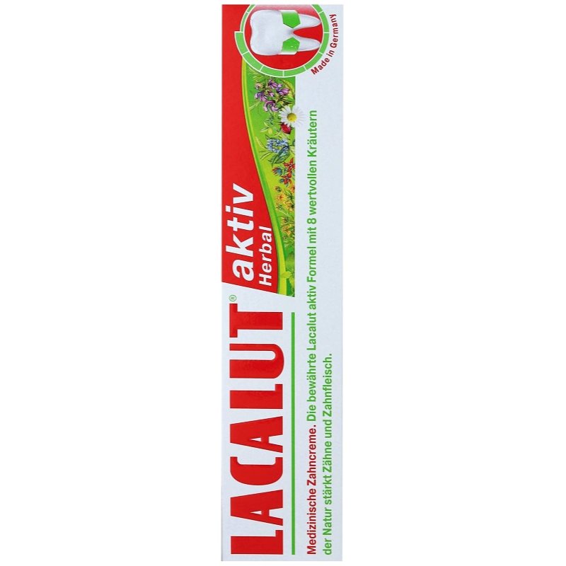 Lacalut Aktiv Herbal Dentifrice Fortifiant Dents Et Gencives 75 Ml