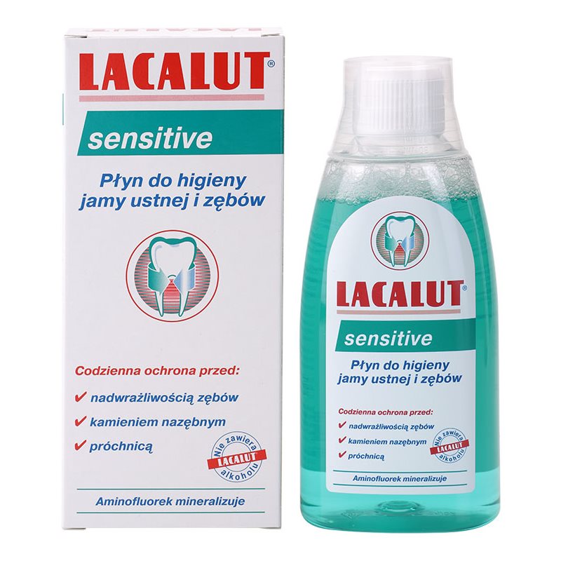 

Lacalut Sensitive рідина для полоскання рота для чутливих зубів