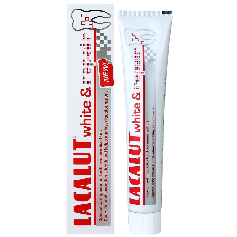 Lacalut White & Repair зубна паста для відновлення зубної емалі 75 мл