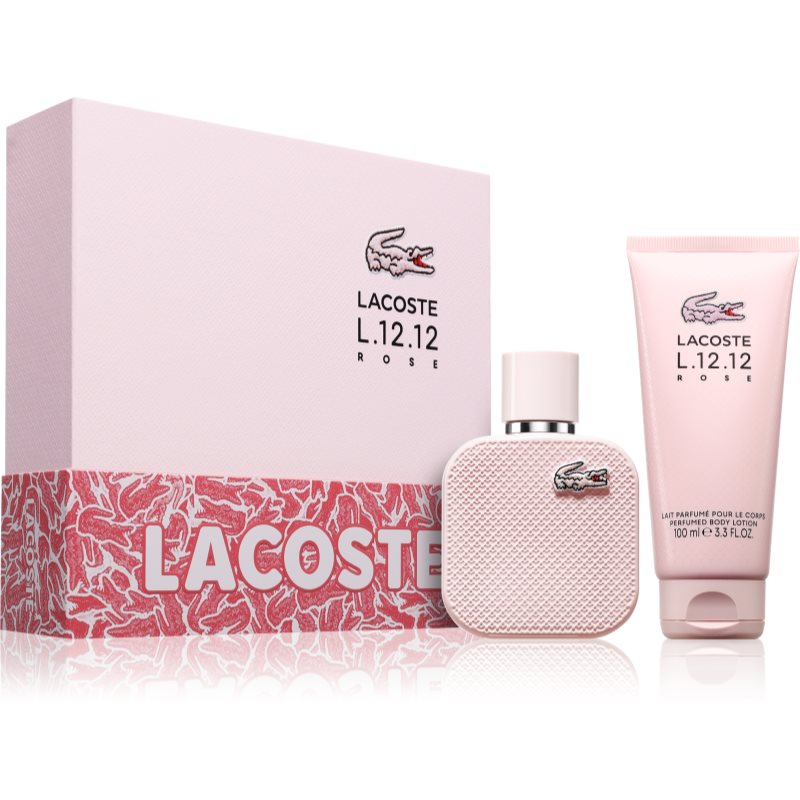 Lacoste L.12.12 Rose Eau de Parfum gift set for women 1 pc
