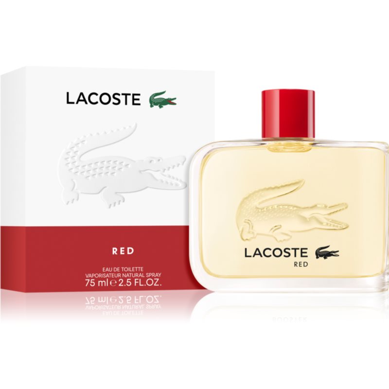 Lacoste Red Eau De Toilette New Design Pour Homme 75 Ml