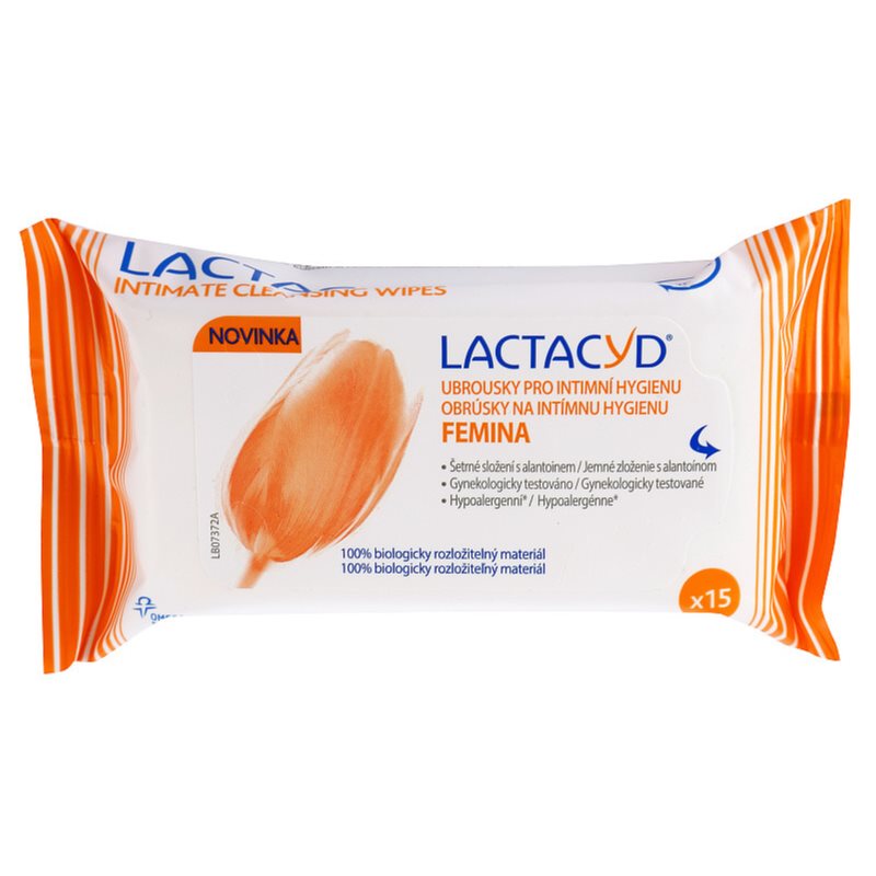 Lactacyd Femina lingettes hygiène intime 15 pcs