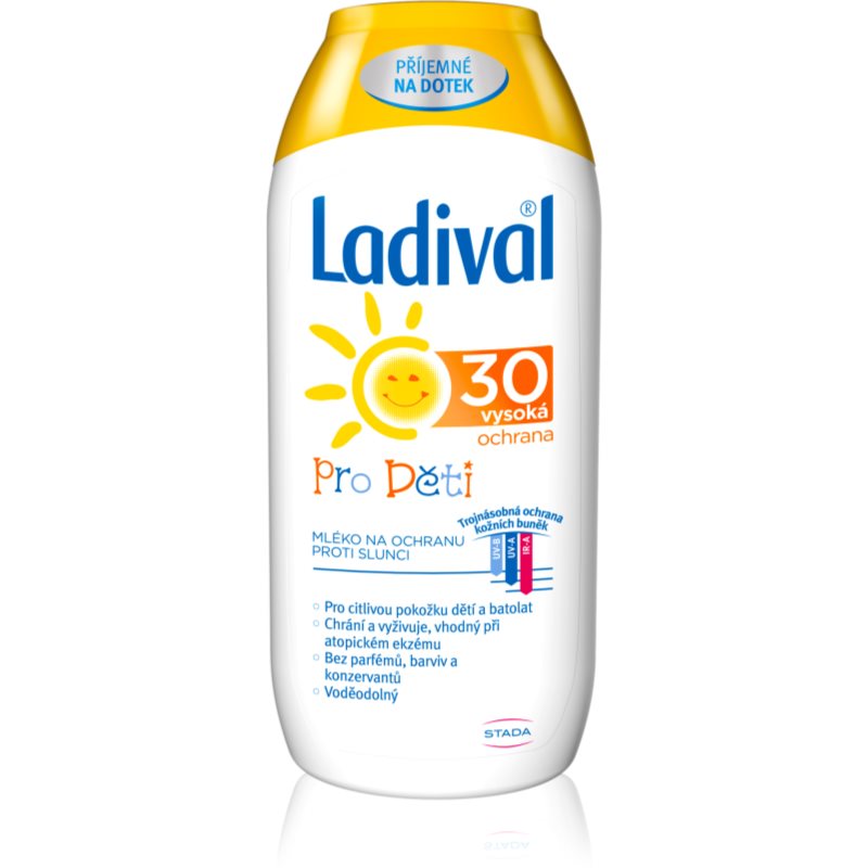 Ladival Kids дитяче молочко для засмаги SPF 30 200 мл