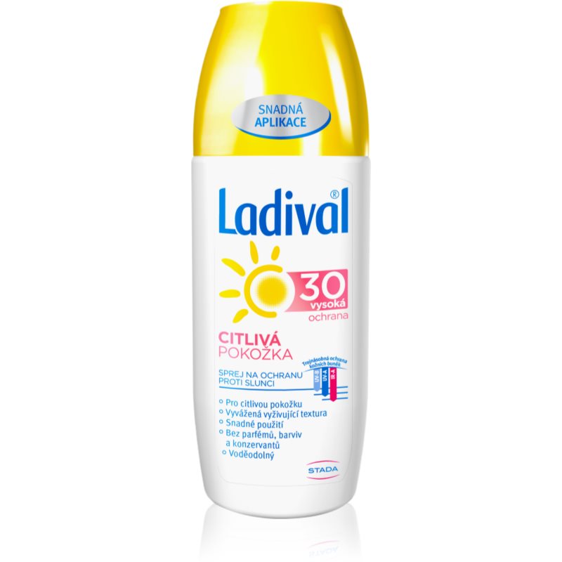 E-shop Ladival Citlivá Pokožka ochranný sprej proti slunečnímu záření SPF 30 150 ml