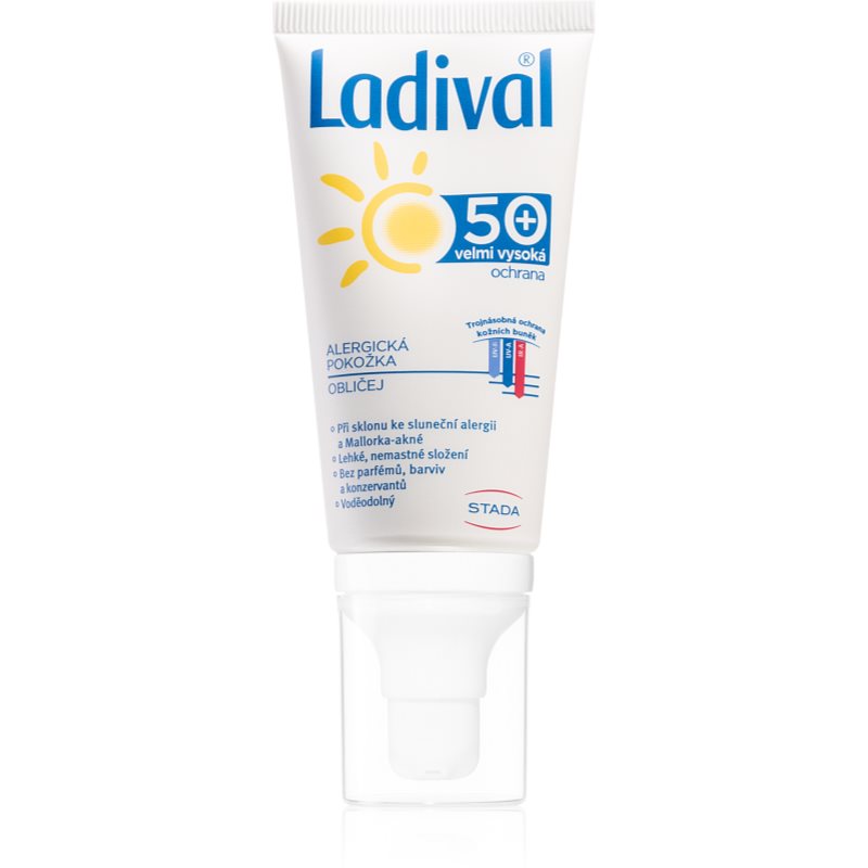 Ladival Allergic apsaugos nuo saulės gelinis kremas saulei alergiškai odai veidui, kaklui ir krūtinei 50 ml