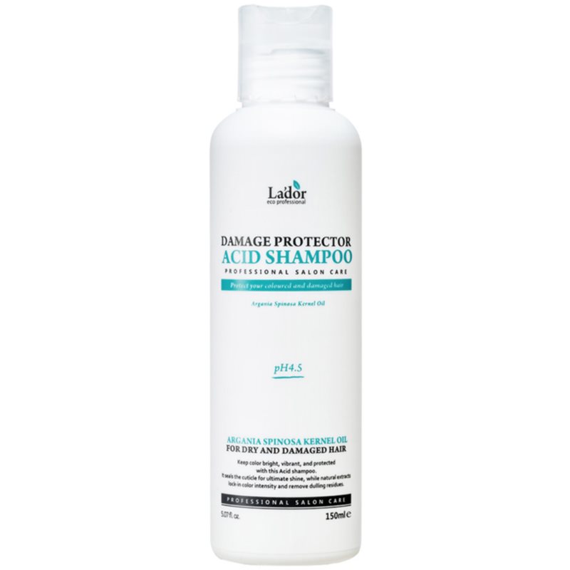La'dor Damage Protector Acid Shampoo gilaus poveikio regeneruojamasis šampūnas sausiems, pažeistiems ir chemiškai pažeistiems plaukams 150 ml