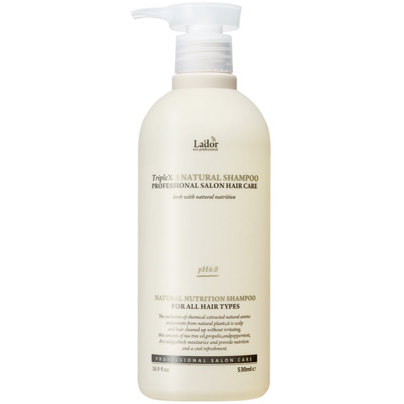 La'dor TripleX natūralus žolelių šampūnas visų tipų plaukams 530 ml