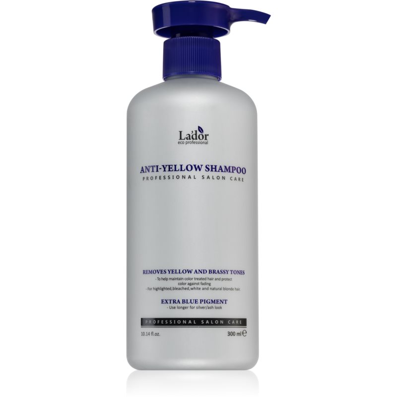 La'dor Anti-Yellow toninis šampūnas su violetiniais pigmentais šviesiems plaukams 300 ml