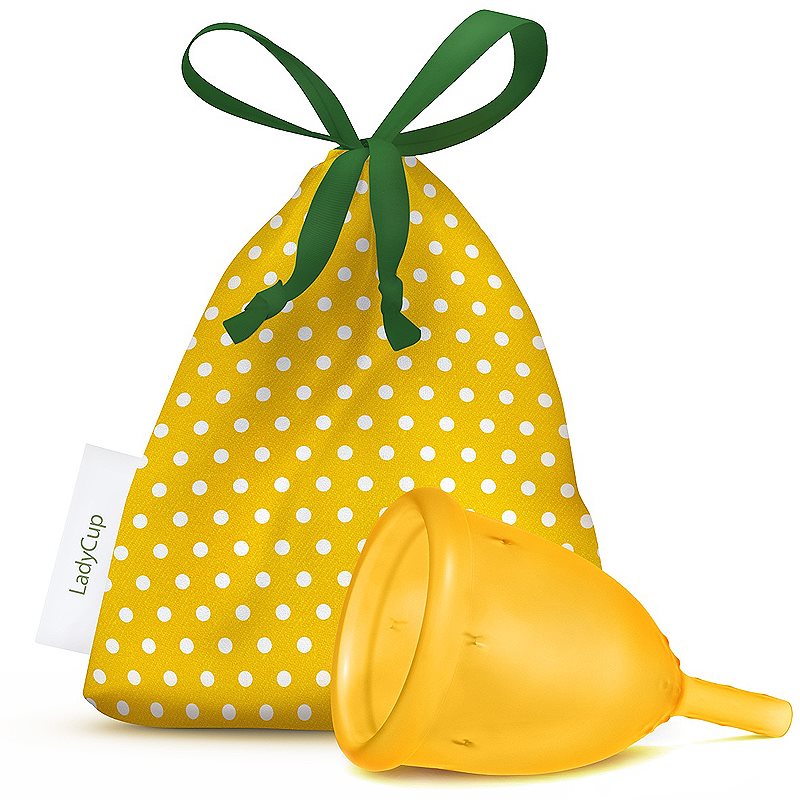 

LadyCup LUX vel. L менструальна чаша Yellow