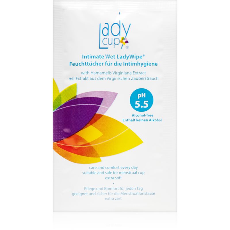 LadyCup Ladywipe drėgnosios servetėlės intymiai higienai 10 vnt.