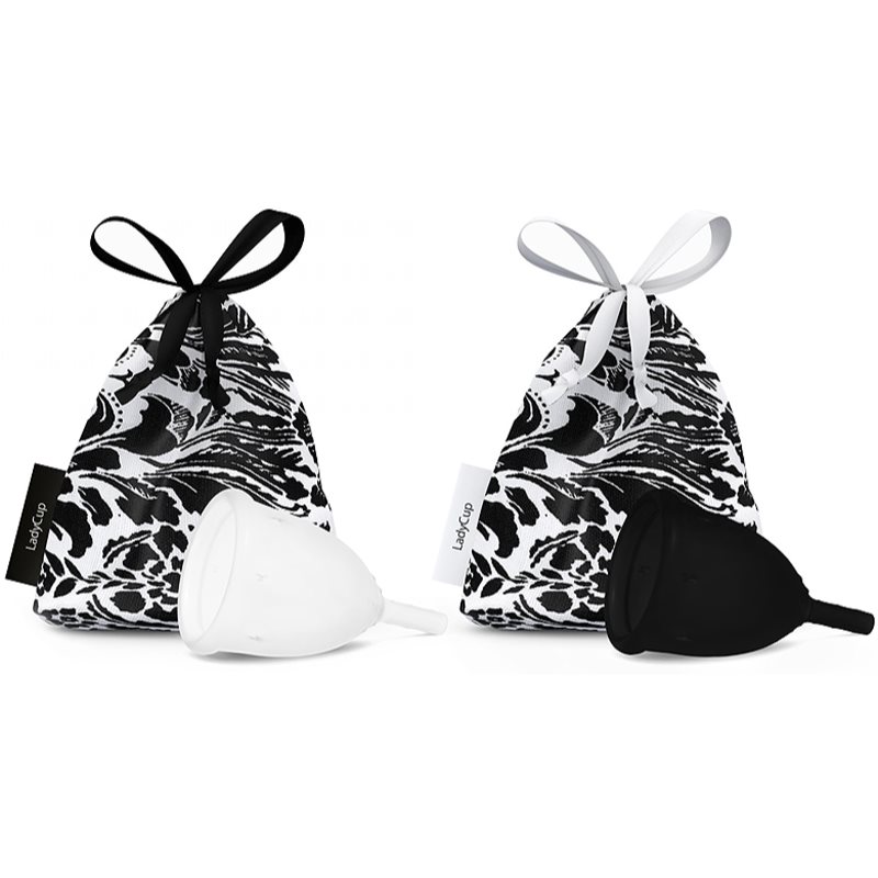 

LadyCup Double pack Day and Night vel. L менструальна чаша Black and white