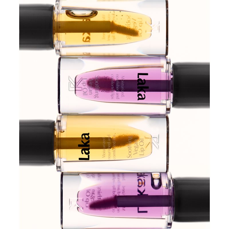 Laka Soothing Vegan Lip Oil olej na rty se zklidňujícím účinkem odstín Calming Purple 4.5 ml (obrázek 4)