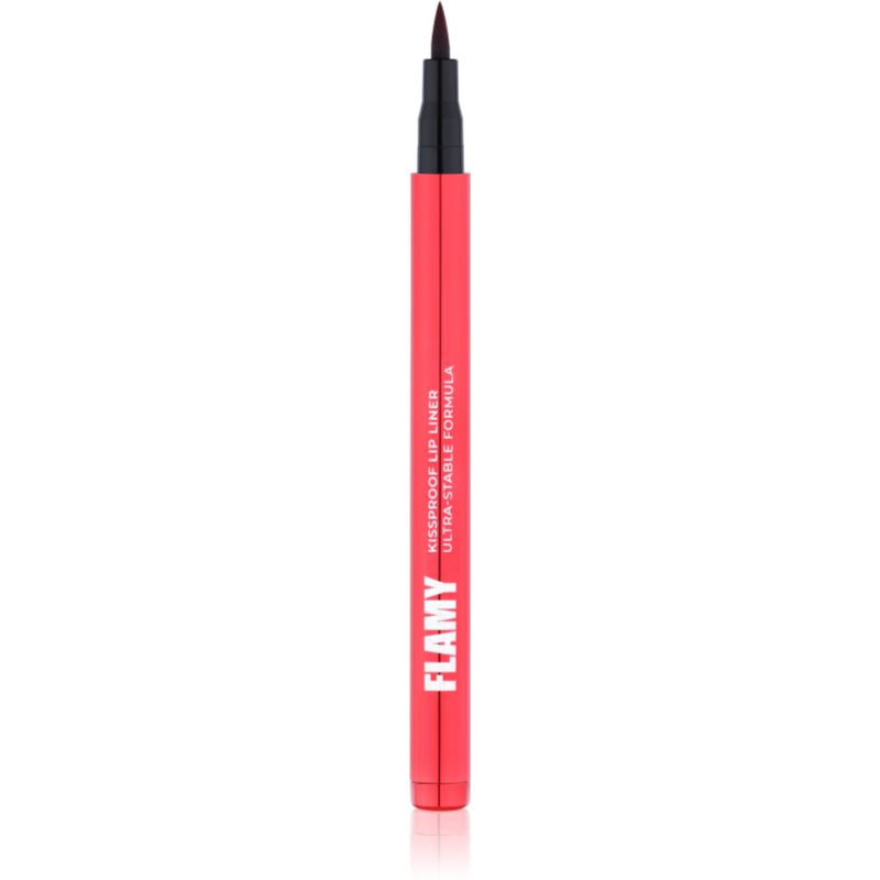 LAMEL Flamy Kissproof Lip Liner creion contur de buze, tip carioca culoare №401 1,6 ml