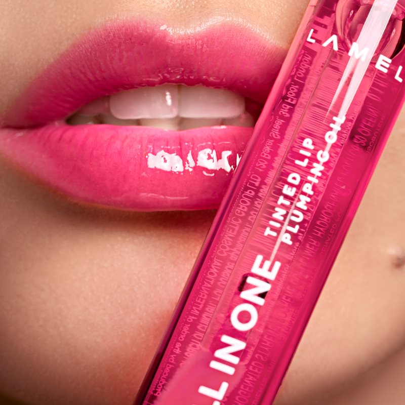 LAMEL All In One Lip Tinted Plumping Oil тонувальна олійка для губ для збільшення об'єму № 402 Pink Sparkle 3 мл