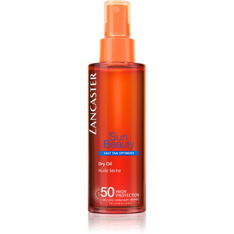 

Lancaster Sun Beauty Satin Dry Oil суха олійка для засмаги у формі спрею SPF 50