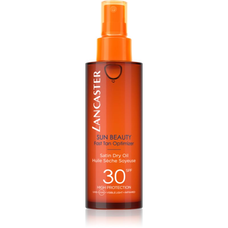 

Lancaster Sun Beauty Satin Dry Oil суха олійка для засмаги у формі спрею SPF 30