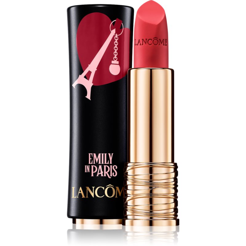 

Lancôme Emily In Paris L'Absolu Rouge зволожуюча помада з матовим ефектом відтінок 505 Attrape Cœur