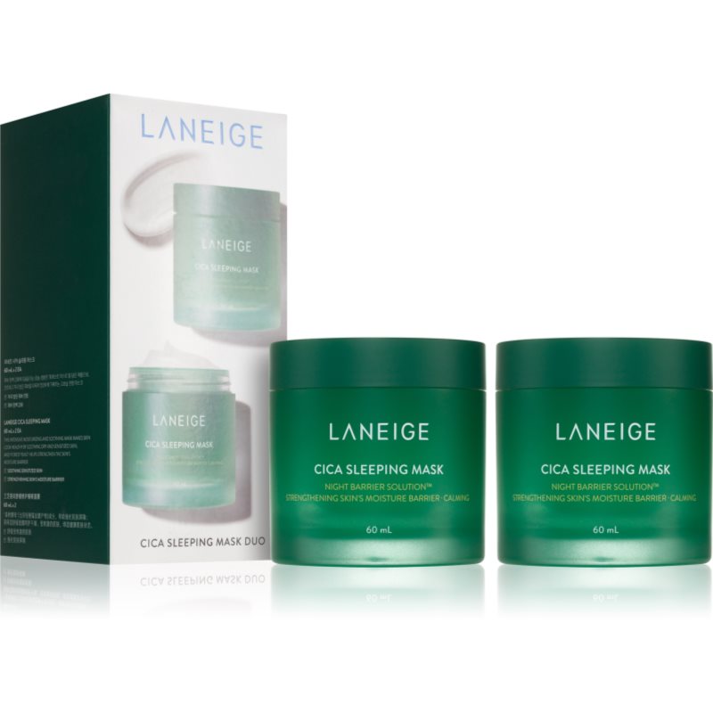 LANEIGE LANEIGE Cica Sleeping Mask mască de noapte calmantă pentru întărirea barierei cutanate pachet duo 2x60 ml