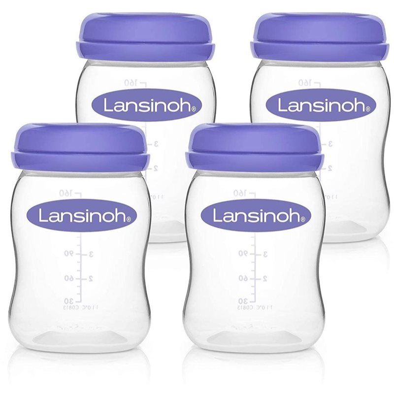 Lansinoh Breastmilk Storage Bottles Bacs De Stockage De Nourriture 4x160 Ml