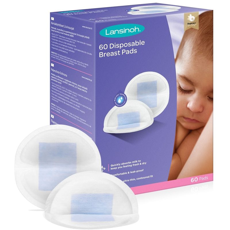 Lansinoh Breastfeeding Disposable Breast Pads Coussinets D’allaitement Jetables 60 Pcs