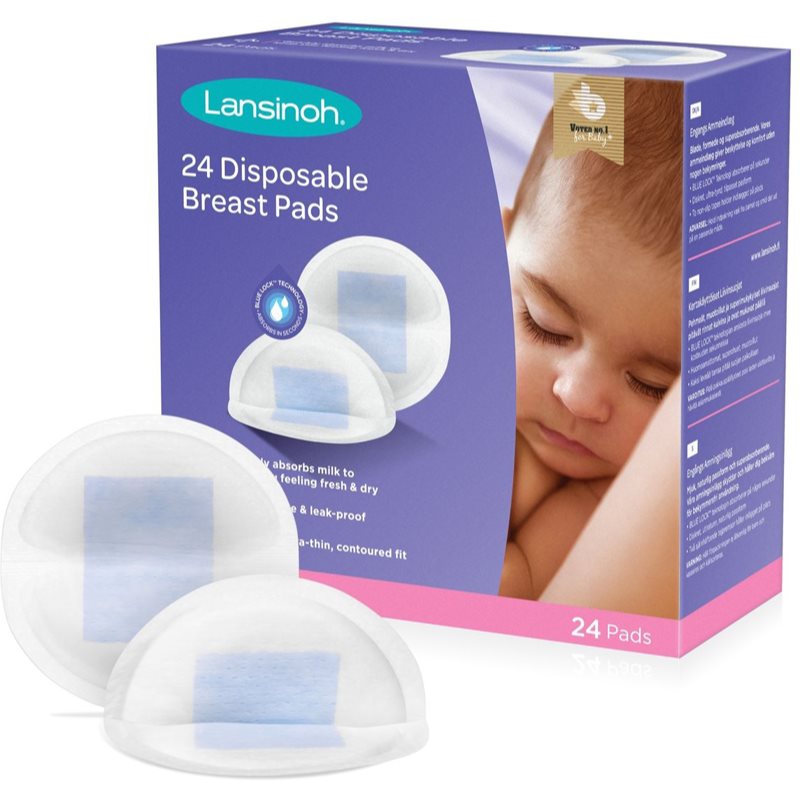Lansinoh Breastfeeding Disposable Breast Pads одноразові лактаційні прокладки 24 кс