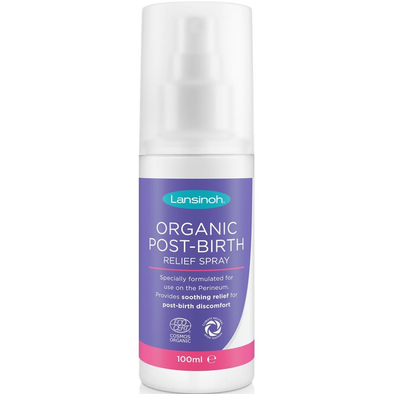 Lansinoh Organic Post-Birth nyugtató spray anyukáknak 100 ml