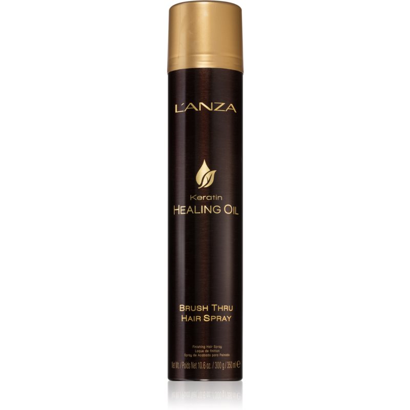 L'anza Keratin Healing Oil Brush Thru Spray Protective Spray For Natural Hold And Shine 350 Ml