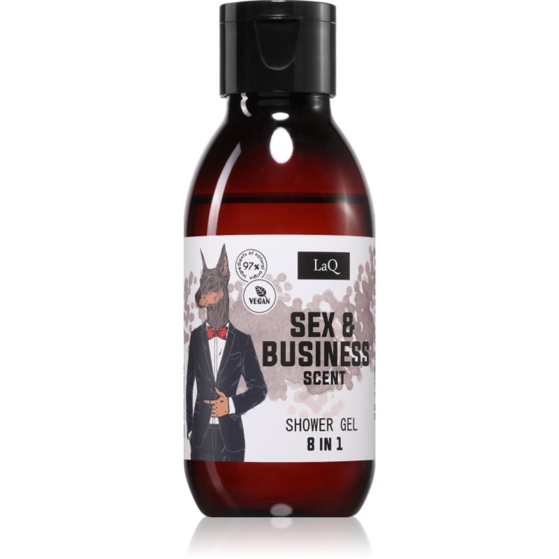 LaQ Sex & Bussiness φρέσκο τζελ για ντους 8 σε 1 100 ml