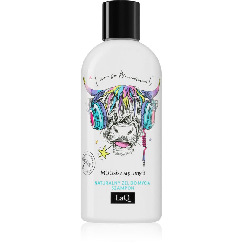 LaQ Music Purifies Crazy Cow gel za tuširanje i šampon 2 u 1 300 ml