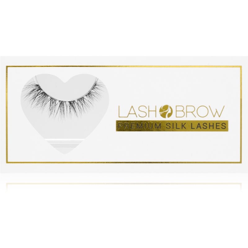 Lash Brow Premium Silk Lashes False Eyelashes Natural Mess 1 Pc