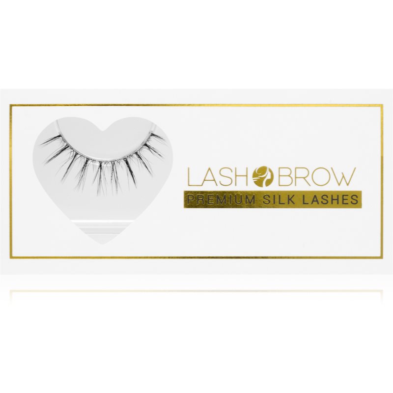 Lash Brow Premium Silk Lashes False Eyelashes Natural Glam 1 Pc